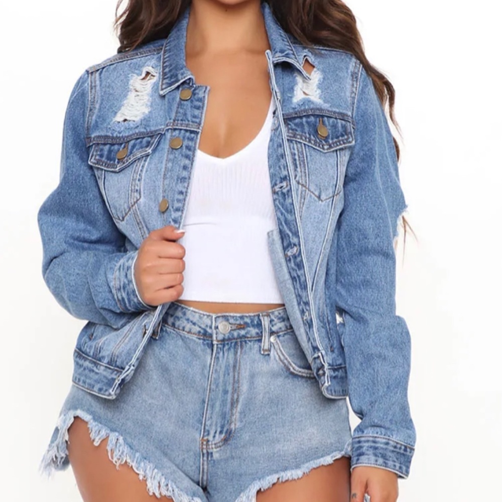 Fashion Nova Iconic Denim Jacket